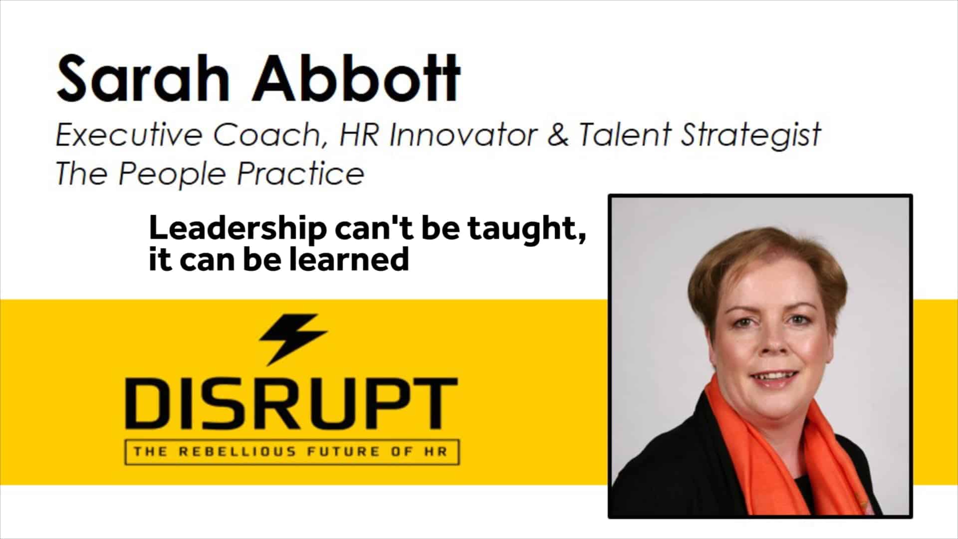 Leadership Can't Be Taught. It Can Be Learned. | Sarah Abbott ...