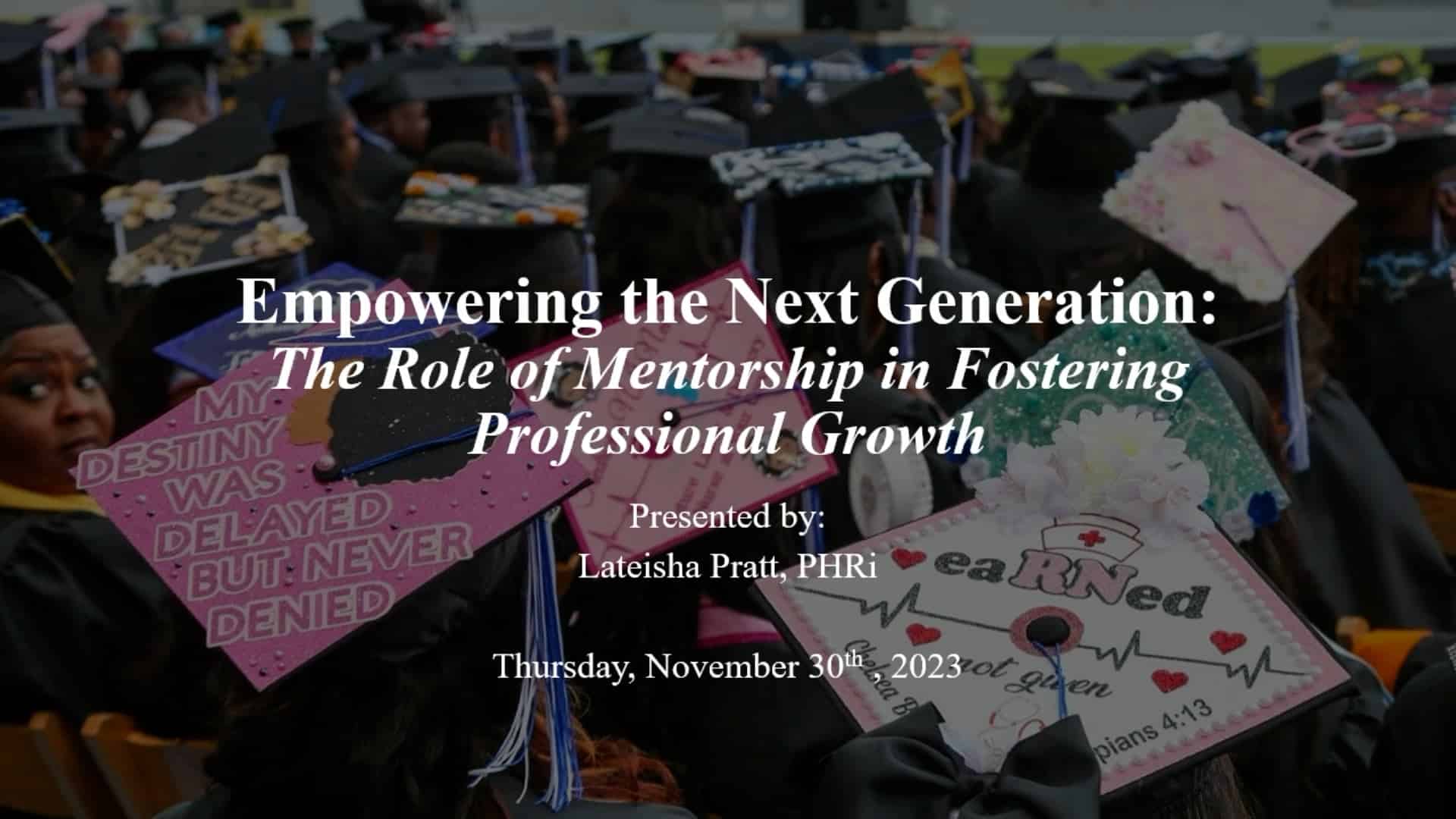 Empowering The Next Generation: The Role Of Mentorship In Fostering ...